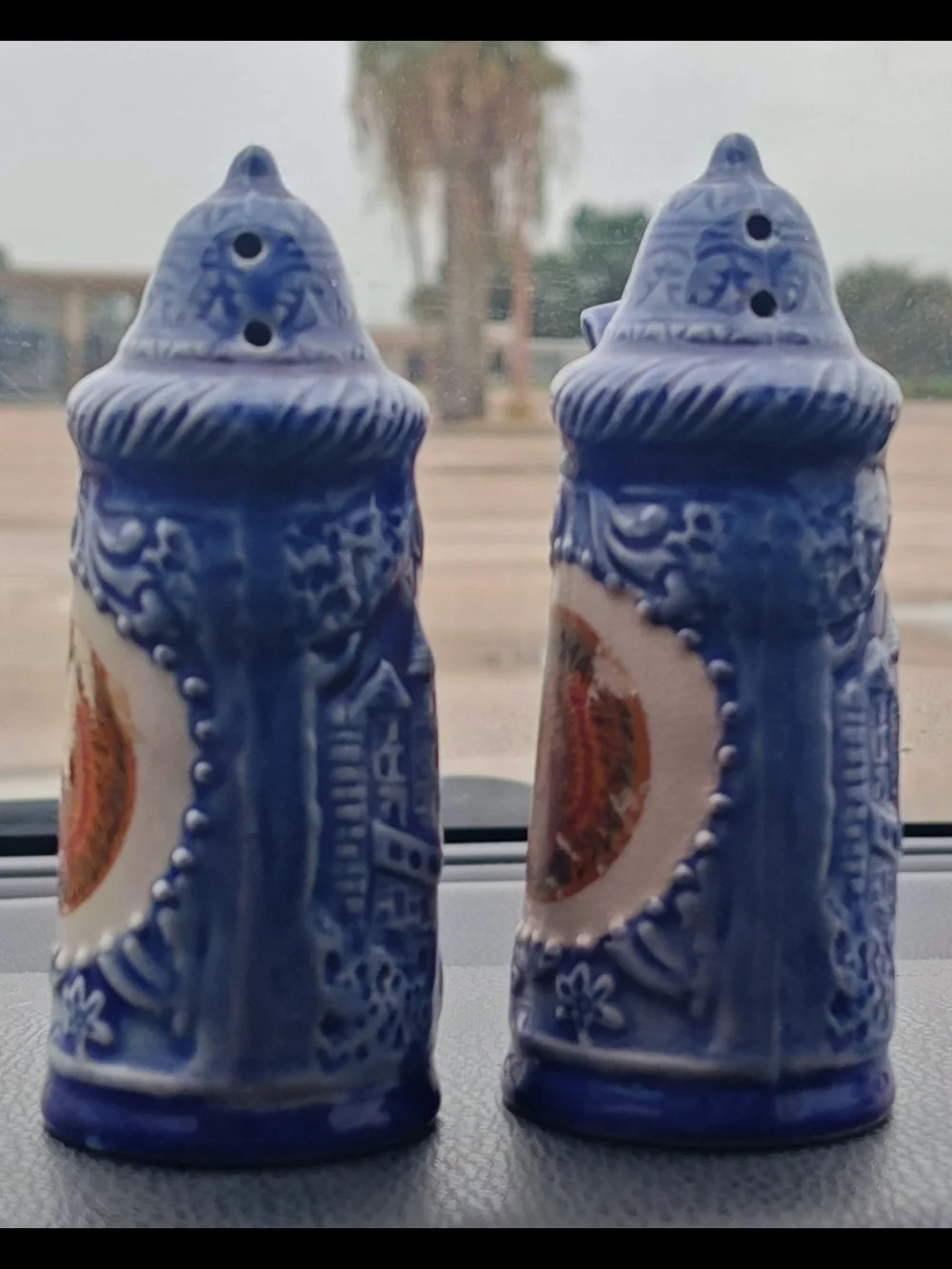 Vintage Beer Stein Salt and Pepper Shakers Oklahoma